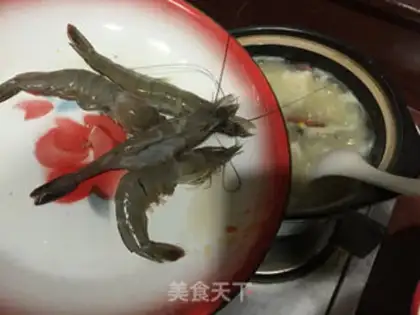 Make Crab-crayfish congee step 8