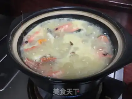 Make Crab-crayfish congee step 9
