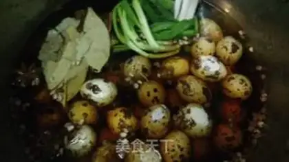 Make Five quail eggs step 4