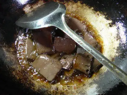 Make Scrambled goose blood step 7