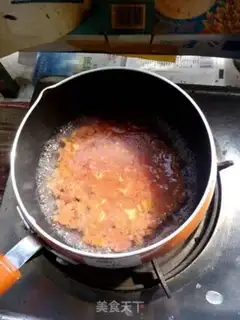 Make The baby feeds on tomato granular surfaces step 2