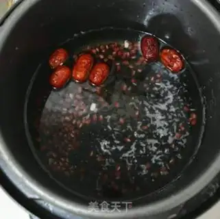Make Red bean, black rice step 1