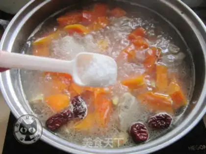 Make Pumpkin chop soup step 3