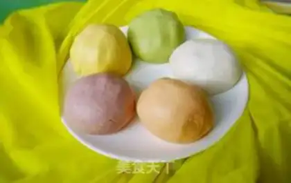 Make Five-coloured rice plume step 4