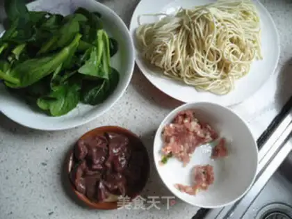 Make Pig liver noodles step 0