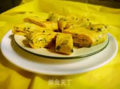 Make Onion egg rolls step 12