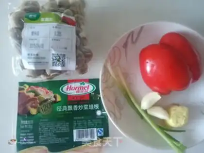 Make Crab mushroom fried bacon step 0