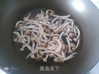 Make Crab mushroom fried bacon step 3