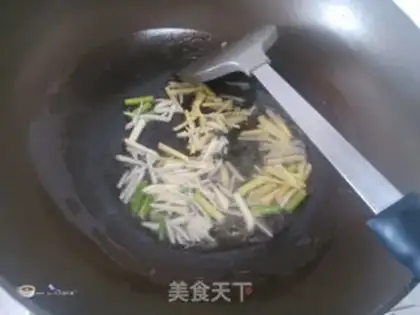 Make Crab mushroom fried bacon step 4