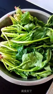 Make Bean spinach step 0