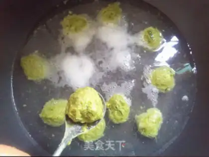 Make The jade meatballs step 8