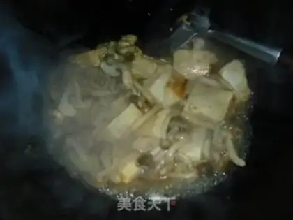 Make Crab mushroom tomato tofu step 6