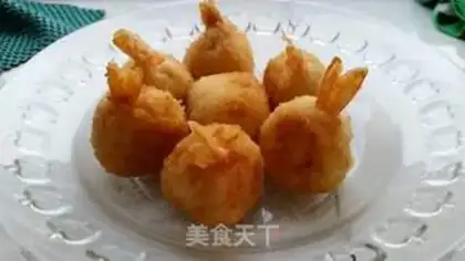 Make Shrimp-cheese heart potato ball step 10