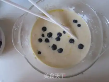 Make Blueberry muffins step 3