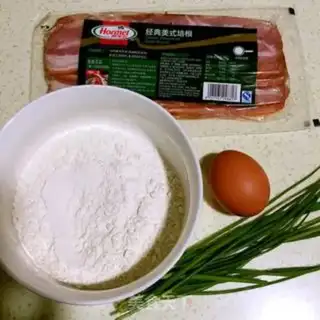 Make Bacon onion eggcake step 0