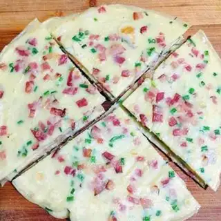 Make Bacon onion eggcake step 6