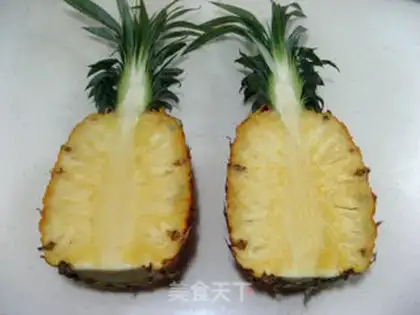 Make Bacon pineapple rice step 2