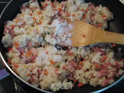 Make Bacon pineapple rice step 8