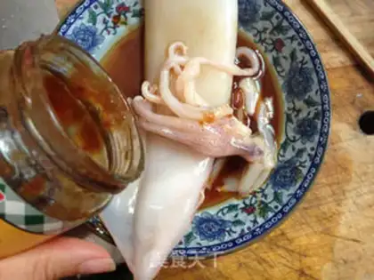 Make Onion roasted squid step 3