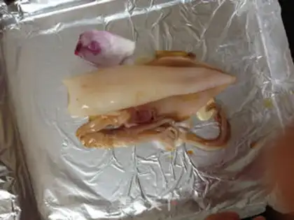 Make Onion roasted squid step 5