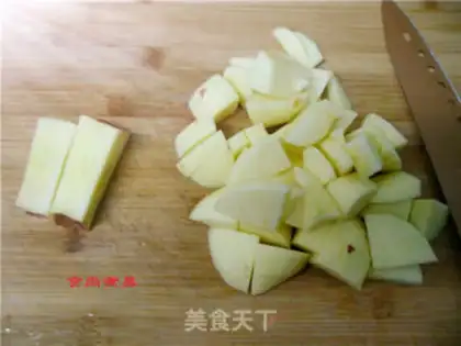 Make Orange apple milk step 1
