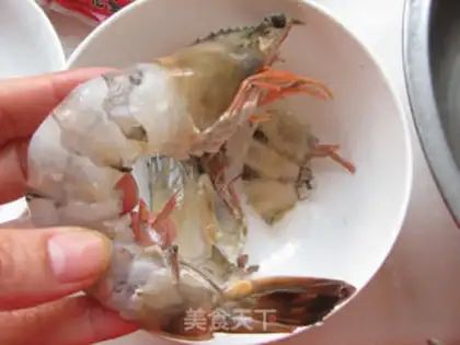 Make Salud shrimp chops step 1