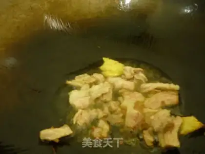 Make Mustard corn pork soup step 2