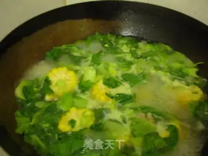 Make Mustard corn pork soup step 5