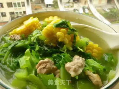 Make Mustard corn pork soup step 6