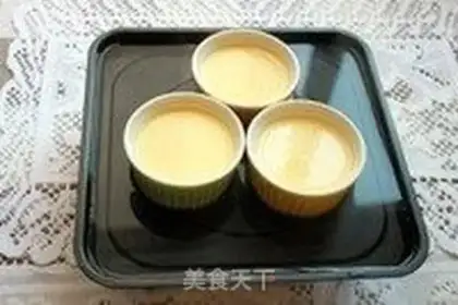 Make French caramel pudding step 6