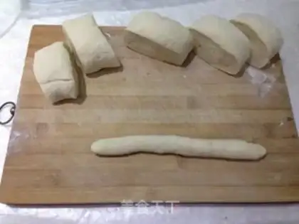 Make Milky ham rolls step 3