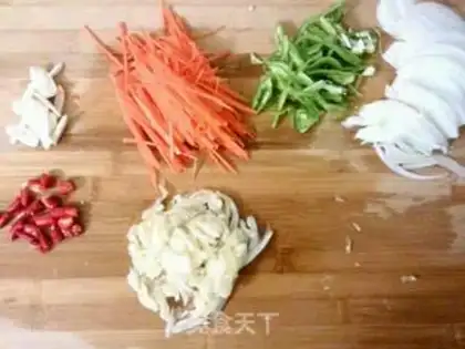 Make Hot fried rice cake step 2