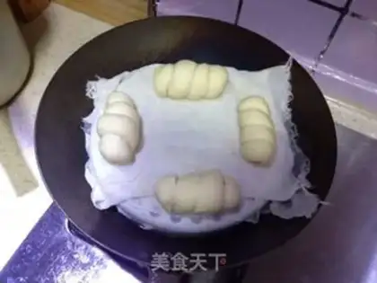 Make Milky ham rolls step 5
