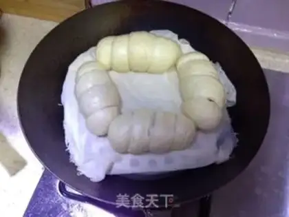 Make Milky ham rolls step 6