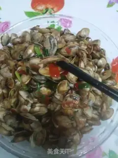 Make Fish bean spicy little clams step 8