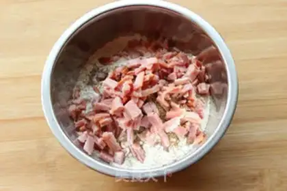 Make Bacon cake step 3