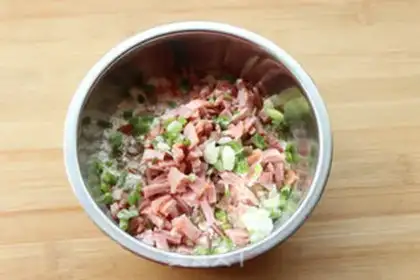 Make Bacon cake step 4