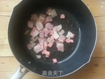 Make Bacon pineapple rice step 5