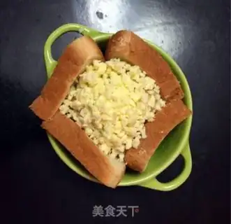 Make Bacon mashed toast step 4