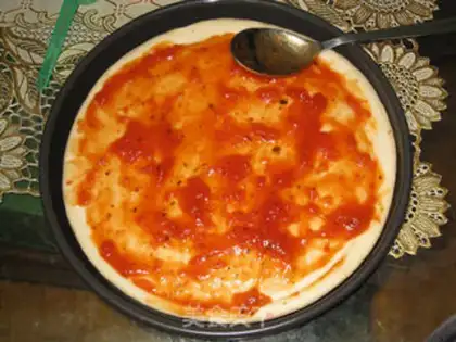 Make Bacon shrimp pizza step 1