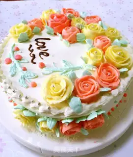 Make Rose bouquet cake step 8