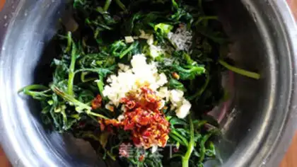 Make Celery leaves step 3