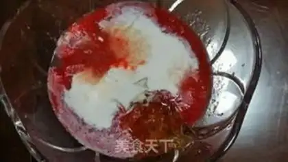 Make Strawberry cheese mousse step 2