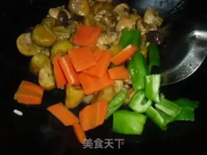 Make Chestnut burning mushrooms step 8