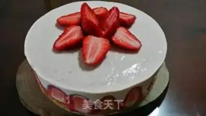 Make Strawberry cheese mousse step 11