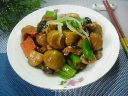 Make Chestnut burning mushrooms step 9