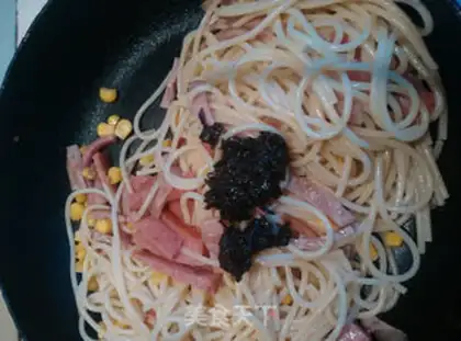 Make Scrambled pasta for olives step 8