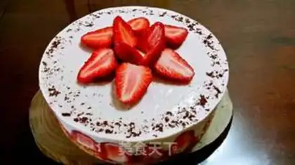 Make Strawberry cheese mousse step 12