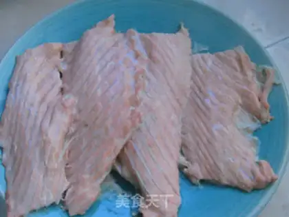 Make A salmon bag sandwich step 1