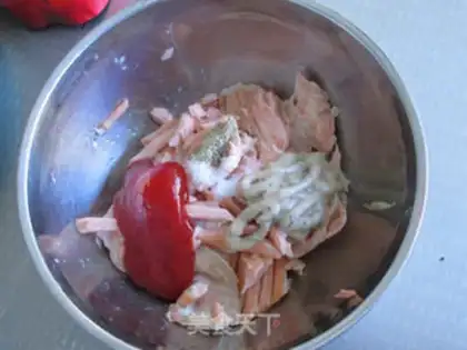 Make A salmon bag sandwich step 4